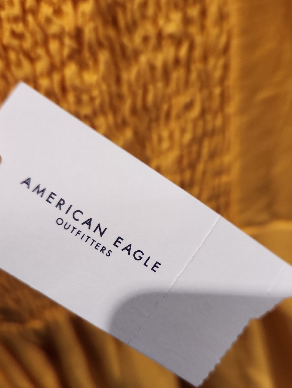 NWT American Eagle Outfitters Gold Linen Smocked Dress Sz L Tall - Picture 6 of 10